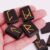 Crocon Black Obsidian Rune Stones Set Rectangle Shape Engraved with Elder futhark Crystal Runes Set, Reiki Healing runas for Chakra Balancing Stone for Beginners Guide & Pouch 25 mm
