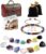 Chakra Bracelets Healing Crystals Set, Crystals and Healing Stones Reiki Energy Protection, Wooden Box, Mothers Day Birthday Gifts for Mom, Meditation Relax, Relief Anxiety Stress Gifts for Women