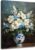 YSPCSUN Huge Blue Floral Canvas Wall Art White Flower Painting Still Life In Chinoiserie Vase Large Framed Artwork Above Bed Decor For Master Bedroom Living Room Wall Decoration 40×30 Inch
