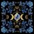 Altar Cloth Moon Star Printed Tarot Cloth Witchy Tablecloth for Reading,Divination Magic Spiritual Rituals (29.5X29.5in)