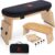 Yoga Dood Zen+ Adjustable Meditation Bench – 3-Level Height Kneeling Bench for Zazen & Prayer – Ergonomic 5° Tilt, Foldable Solid Bamboo with Cushioned Seat & Carry Bag