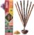 7 Chakra Incense Sticks by Sagrada Madre, 7 Count, 9″ Long – Palo Santo Chakra Alignment & Meditation Incense with Copal, Lavender & Sandalwood for Spiritual Healing & Energy Balance – 1 Hour Burn