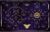 Knana Altar Cloth Purple Butterfly Tarot Mat Tarot Cloth for Reading with Celtic Cross Pattern