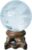 Polar Jade Clear Quartz Crystal Ball with Stand 45mm/1.8” for Crystal Healing, Meditation, Scrying, Feng Shui, Hand-Made