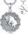 Zodiac Necklace 925 Sterling Silver Constellation Celestial Necklace Zodiac Sign Charm Horoscope Astrology Jewelry Birthday Gifts for Men Women Christmas