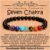 Natural Healing Gemstone Bracelet Handmade Yoga Stretch Elastic Bracelet Stress Relief Crystal Jewelry for Men and Women