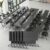 Folding Conference Room Table with Large Wheels,Space-Saving Stackable Folding Meeting Table Modular Flip-Top Conference Tables for Training Rooms, Classrooms & Seminars (6, Elm-Black, 47.2 Inch)