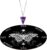 Blulu Pendulum Board Set Wooden Dowsing Divination Board Metaphysical Message with Crystal Divinity Pendulum Necklace for Witchcraft Wiccan Wand Altar Supplies, Butterfly Pattern(Black)