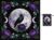 GLOBLELAND Crow Moon Tarot Cloth with Tarot Card Storage Bag Purple Peony Flower Square Velvet Tarots Tablecloth for Divination Wiccan Witchcraft Supplies Tool