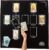 Tarot Cloth for Reading – Embroidered Velvet Altar Cloth with Celtic Cross Spread Guide, 10 Numbered Card Positions, 27×27 Inch Divination Table Cloth, Witchy Tarot Mat for Beginners & Readers (Black)