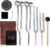 Tuning Forks for Healing Set – 128Hz 136.1Hz 256Hz 384Hz Weighted & Unweighted Resonance Sound Therapy Tuning Fork Set, Healing Instruments for Meditation Yoga Chakra Balance