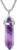 BEADNOVA Crystal Necklaces for Women Crystal Pendant Gemstone Necklace for Spiritual Energy Healing Hexagonal Pendant Divination for Men (18 Inches Stainless Chain)