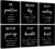 KUVIOKE Inspirational Framed Wall Art Motivational Quotes Wall Decor Encouraging Office Posters Positive Affirmations Sayings for Classroom Bedroom Living Room Ready to Hang Set of 6, 8x10in (Framed)