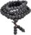 Jovivi 6mm 8mm Natural Lava Rock Stone Healing Gemstone 108 Prayer Beads Tibetan Mala Bracelet Necklace