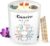 Cancer Gifts for Women, Zodiac Cancer Candle with Healing Crystals, Astrology Birthday Gifts for Women, Mom, Sister, Friends, Meditation, Yoga, Relaxation (7oz)