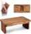 Folding Yoga Meditation Bench – Yoga Kneeling Bench for Adult, Wooden Zen Meditation Stool Kneeling Bench for Yoga Practice (Dark Brown)