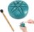 EASTROCK Mini Steel Tongue Drum 3 Inch 6 Notes Percussion Instrument Handpan Drum C Key with Mallets, Music Book, Gift for Adults, Beginners, Family and Friends (Green)