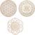HomeSoGood 3Pcs Crystal Grid Board Sacred Geometry Wall Art Set Metatron Cube, Home Decor Handmade Coasters Craft Making Ornament