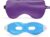 ASUTRA Silk Eye Pillow for Sleep, Purple – Filled w/Lavender Buds & Flax Seeds, Weighted Eye Mask, Meditation & Light Blocking Blindfold, Cooling Gel Mask Included