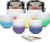 Ryan Dvan 432Hz 7″-12″ Set of 7 Crystal Singing Bowl Set ¨C Gradient Color Quartz Bowls for Chakra Healing, Meditation, Sound Bath & Yoga.Sound Therapy Tools with Suede Mallets & O-Rings.