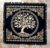 INDACORIFY Tree of Life Altar Table Top Cloth with Fringes Alter Tarot Witchcraft Spread Witchery Supplies Sacred Cloth 18×18 in (Gold Tree of Life)