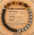 Gnamy Natural Stone Bracelet Gifts for Men- Triple Protection Hematite Black Obsidian Tiger Eye Gemstone Beaded Bracelets Birthday Healing Jewelry Gifts