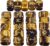 mookaitedecor Rune Stones Set with Engraved Elder Futhark Alphabet Crystal Meditation Divination, Tiger’s Eye