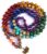 Bivei 7 Chakra 108 Mala Beads Bracelet Real Gemstone Yoga Meditation Hand Knotted Mala Prayer Bead Necklace