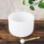 Leize Quartz Crystal Singing Bowl C Note Root Chakra White 10″ with Heavy Duty Carrying Case Suede Striker