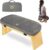 Florensi Folding Bamboo Kneeling Meditation Chair – 18 x 7 x 6 in, Grey, Portable Kneel-On Bench, Foldable Bench for Prayers, Stable Meditation Support & Anti-Slip Feet
