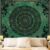 Apdidl Green Boho Mandala Tapestry for Bedroom, Bohemian Decor Indian Hippy Wall Hanging Aesthetic, Nature Hippie Ceiling Vintage Flower Plants Art Wall Tapestries for Living Room Camping 51″ x 60″