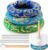 6 Pcs Singing Bowl Cushion Set 3 Silk Cloth O Ring with 3 Crystal Singing Bowl Mallet Include Solid and Hollow Stick Wood Handle Rubber Mallet for 7-9 Tibetan Sound Meditation