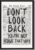 Framed Retro Newspaper Wall Art Trendy Black and White Poster Dont Look Back Inspirational Quote Posters Positive Motivational Affirmation Canvas Print Preppy Aesthetic Office Bedroom Decor 8x12inch