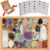 30 PCS Crystals and Stones Set, Natural Raw Healing Crystals and Tumbled Chakra Stones, Premium Protection Crystal Gift Kit Display in Wooden Box with Info Guide, Meditation, Yoga, Home Decor