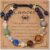 Vinswet Zodiac Bracelets for Women Men,12 Constellations Healing Crystal Stone Beads Bracelet Birthday Zodiac Gifts Horoscope Spiritual Jewelry Bracelet Gifts
