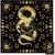 Tarot Altar Cloth Moon Snakes Lotuses Card Table Tablecloth | Black Tablecloth with Velvet Tarot Card Bag for Reading Rituals Crystals Spiritual Divination Witchcraft Supplies