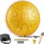 HOPWELL Steel Tongue Drum – 13 Inches 15 Notes Tongue Drum – Hand Pan Drum with Music Book, Drums Mallets and Carry Bag, D Major (Yellow)