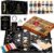 Witchcraft Supplies Kit, 80Pack Witch Starter Kit Wiccan Supplies and Tools Witchy Gifts for Beginners, Spell Candles, Chakra Healing Crystals and Dried Herbs for Zodiac and Lunar Magick