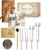 Tuning Forks for Healing Set – 128 Hz, 174 Hz, 432 Hz, 528 Hz Weighted & Unweighted Resonance Tuning Fork Kit – Chakra Sound Therapy Instruments for Meditation & Yoga in Pouch