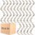 50 Pcs 4 Inch Wedding Tambourine Bulk Drum for Adults Hand Held Percussion Gift Wood Metal Jingles Musical Educational Drum Instrument for Church Wedding Party Favor