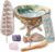 Home Cleansing & Smudging Kit with White Sage, Palo Santo, Abalone & Stand, Smudge Feather & Guide (Regular) | Palo Santo, Amethyst, Rose Quartz, Abalone Shell & Stand, Smudge Feather, Guide Included