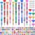 AIPRIDY DIY Crystal Beaded Fairy Wand Garden Stakes Kit, Colorful Decorative Wands with Assembly Guide, 12 or 10 Inch Threaded Rods,Outdoor Garden Decoration Set (238, Rainbow+Diamond Top)