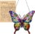 Butterfly Gifts for Women, Acrylic Butterfly Suncatcher Ornament Faux Stained Glass, Inspirational Gift for Women, Christmas Ornament Decorations 2025, Printed Suncatcher Effect Keepsake Acrylic