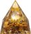 Orgone Pyramid Flower of Life Orgonite Money Healing Crystals Pyramid for Positive Energy with Tiger’s Eye Stones and Luck White Crystal That Promotes Wealth, Prosperity and attracts Success