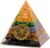 Tourmaline Orgone Pyramid Charged for Wealth, Happiness, and Good Fortune, Genuine Crystals and Healing Stones, Malachite, Lapis Lazuli, Amethyst, orgonite Chakra Pyramid Crystal, Energy Generator